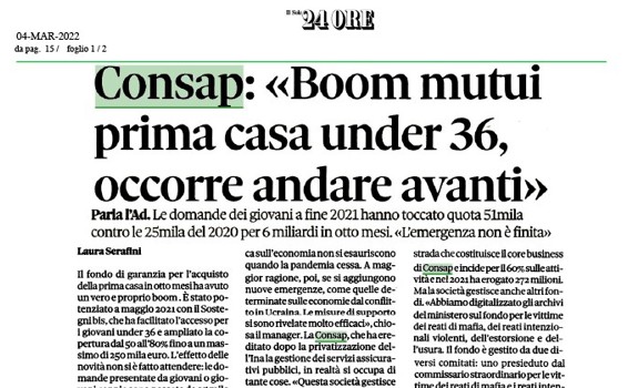 Consap: